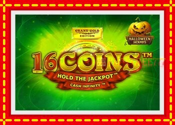 Slot machine 16 Coins Grand Gold Edition Halloween Jackpots with free online game