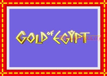 Slot machine Gold of Egypt with free online game