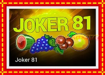 Slot machine Joker 81 with free online game