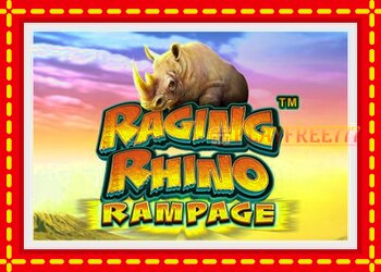 Slot machine Raging Rhino Rampage with free online game